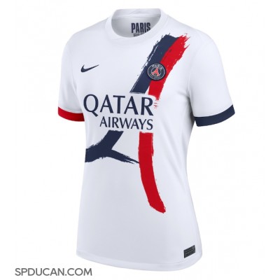 Zenski Nogometni Dres Paris Saint-Germain Willian Pacho #51 Gostujuci 2025-26 Kratak Rukav Zenski Nogometni Dres Paris Saint-Germain Willian Pacho #51 Gostujuci 2025-26 Kratak Rukav